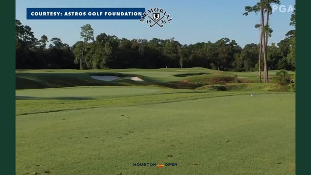 Green and sand bunkers at Memorial Park Golf Course in Houston, courtesy of the Astros Golf Foundation.